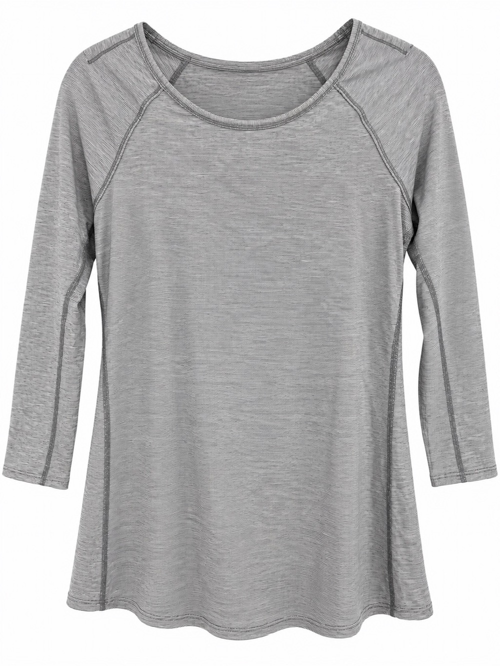 Lululemon light Gray 3/4 Sleeve Women’s Tee with open back no size